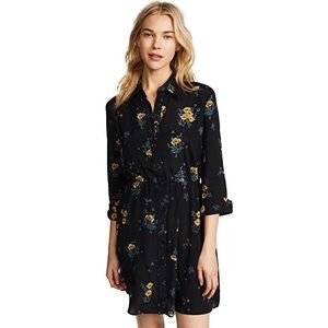 NWT Ruken Black Floral Caroline Dress Small